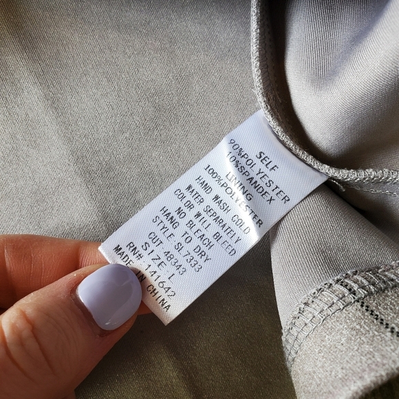 NWT She + Sky Grey Plaid Mini Dress Women's Size Large - Picture 13 of 16